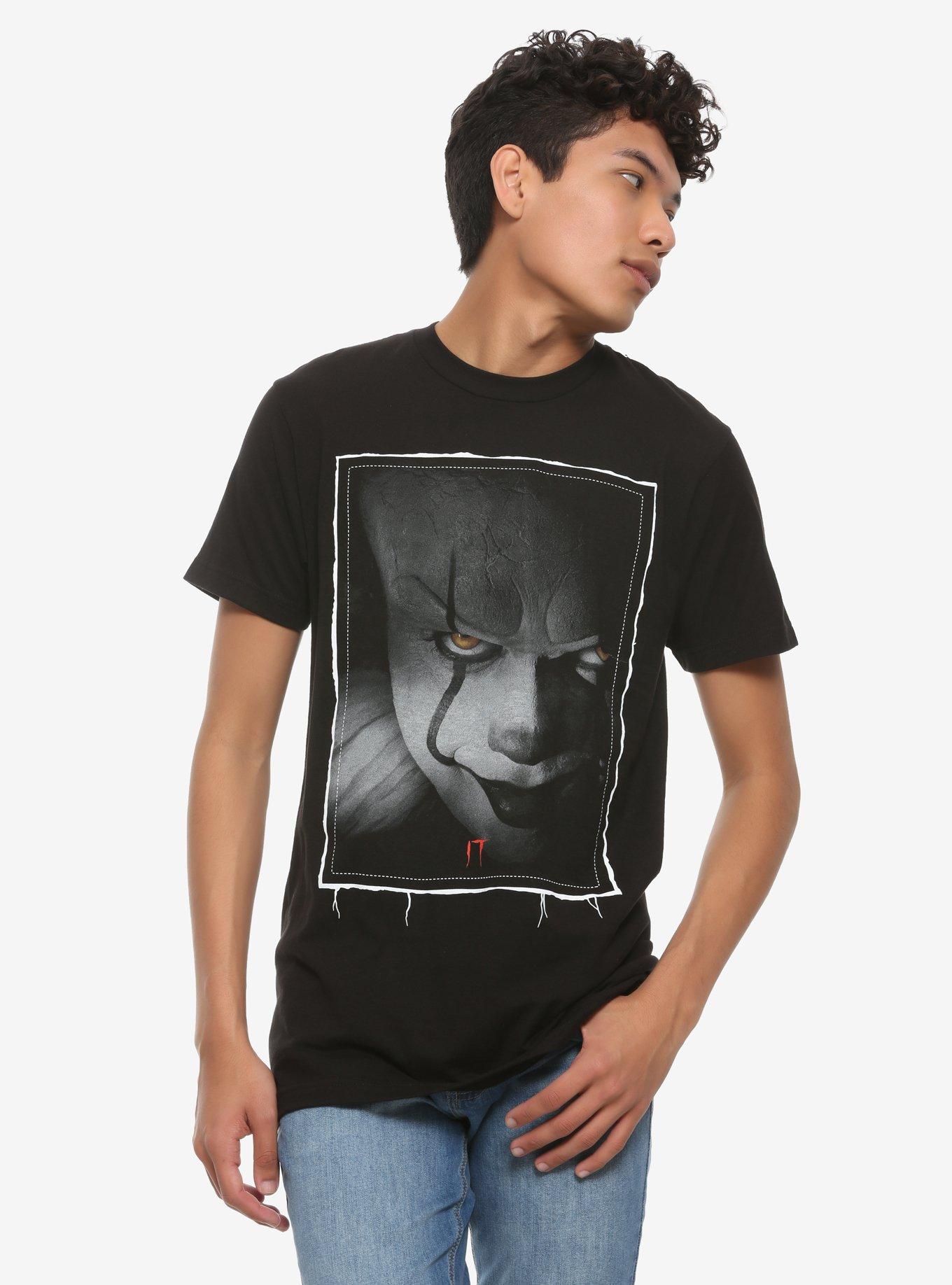 IT Pennywise Close-Up T-Shirt, WHITE, alternate