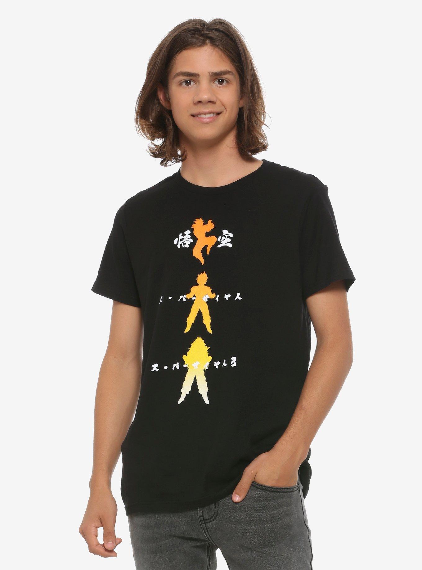 Dragon Ball Z Silhouette Trio T-Shirt, MULTI, alternate