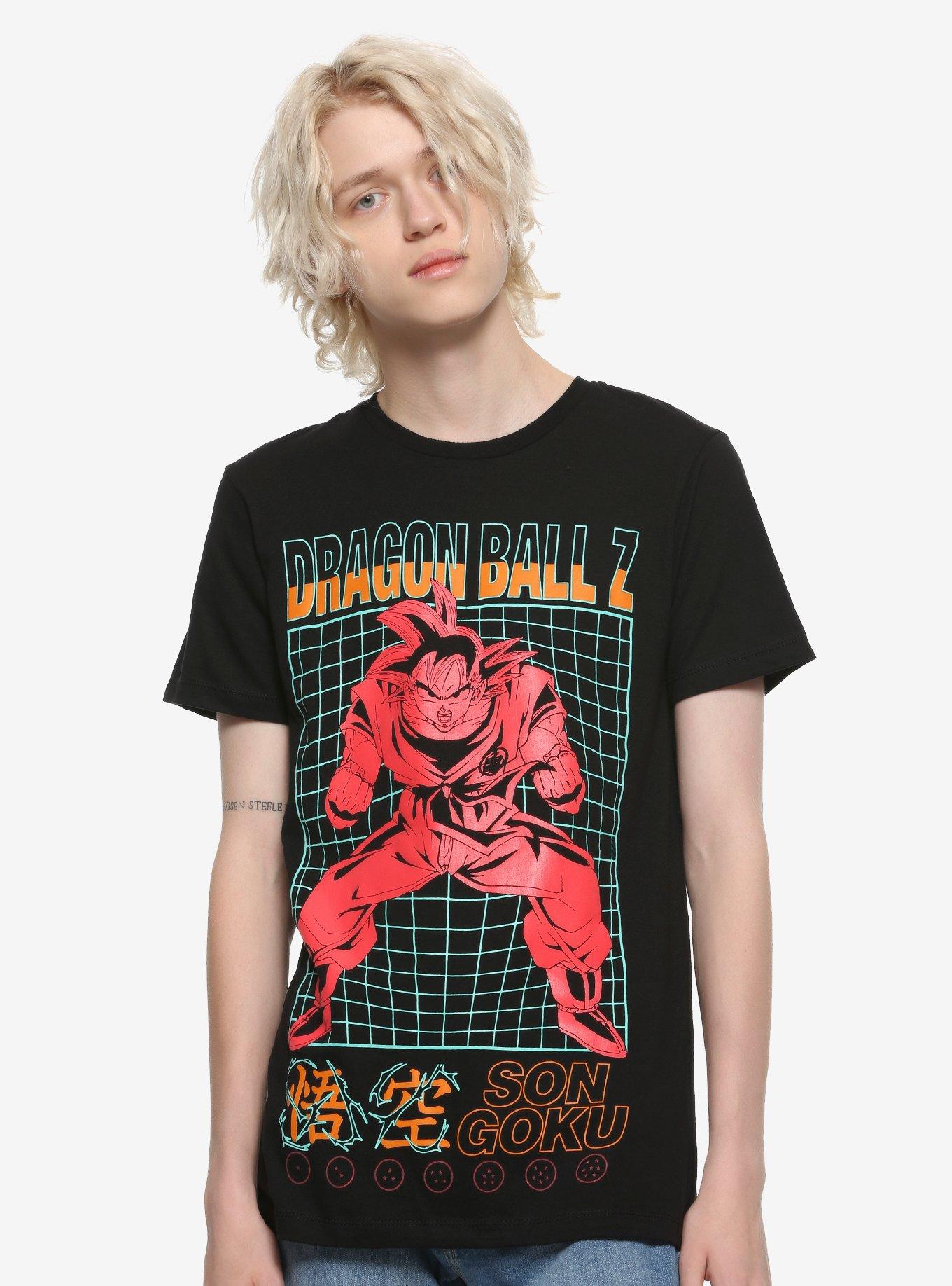 Dragon Ball Z Son Goku Grid T-Shirt, MULTI, alternate