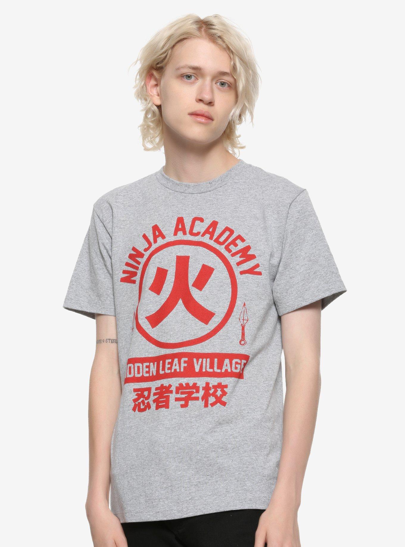 Naruto Shippuden Ninja Academy T-Shirt, RED, alternate