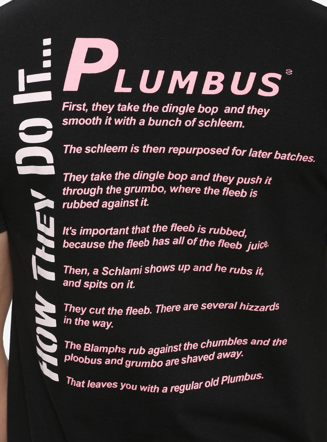 Rick And Morty Plumbus Diagram T-Shirt, PINK, alternate