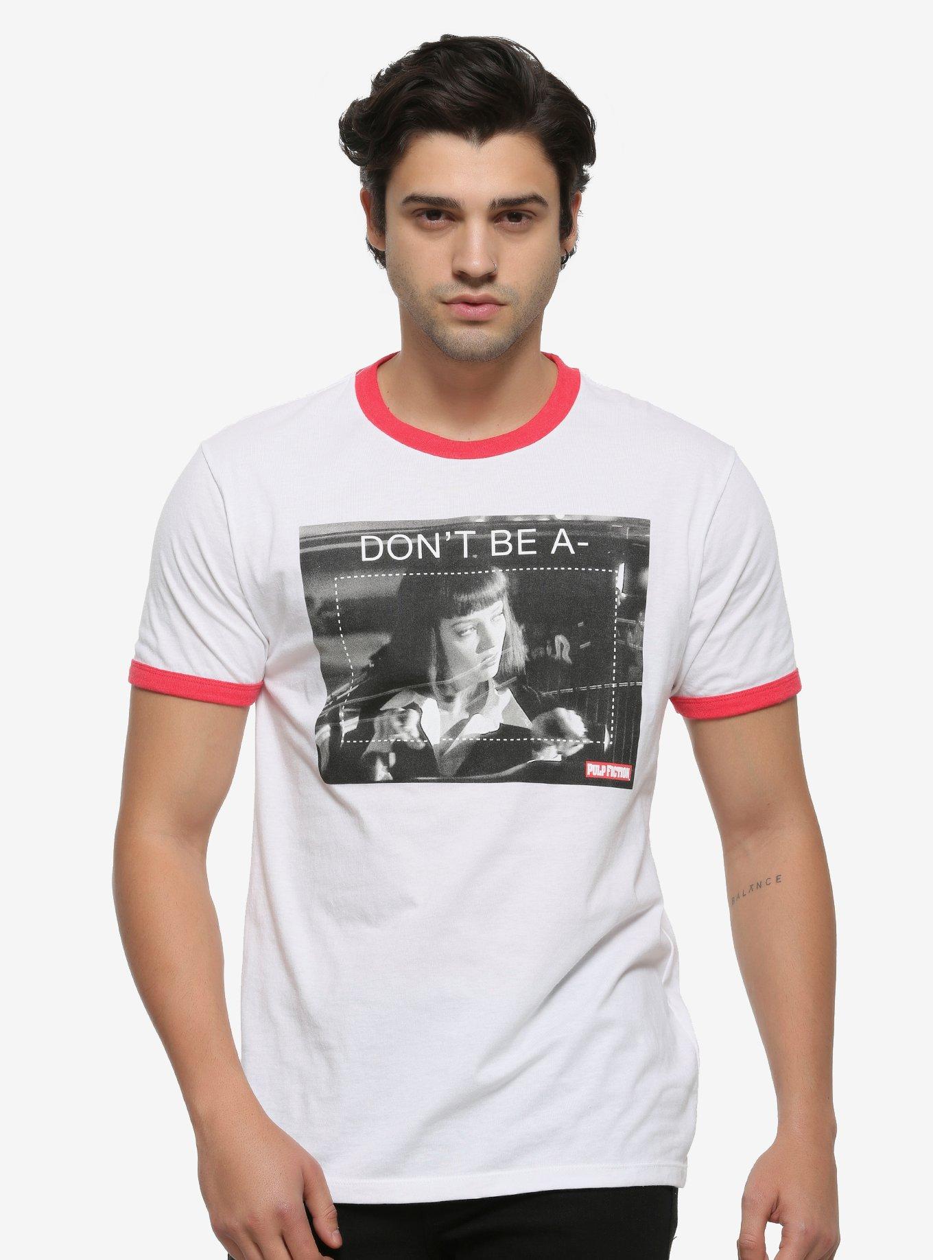 Pulp Fiction Don't Be A Square Ringer T-Shirt, MULTI, alternate