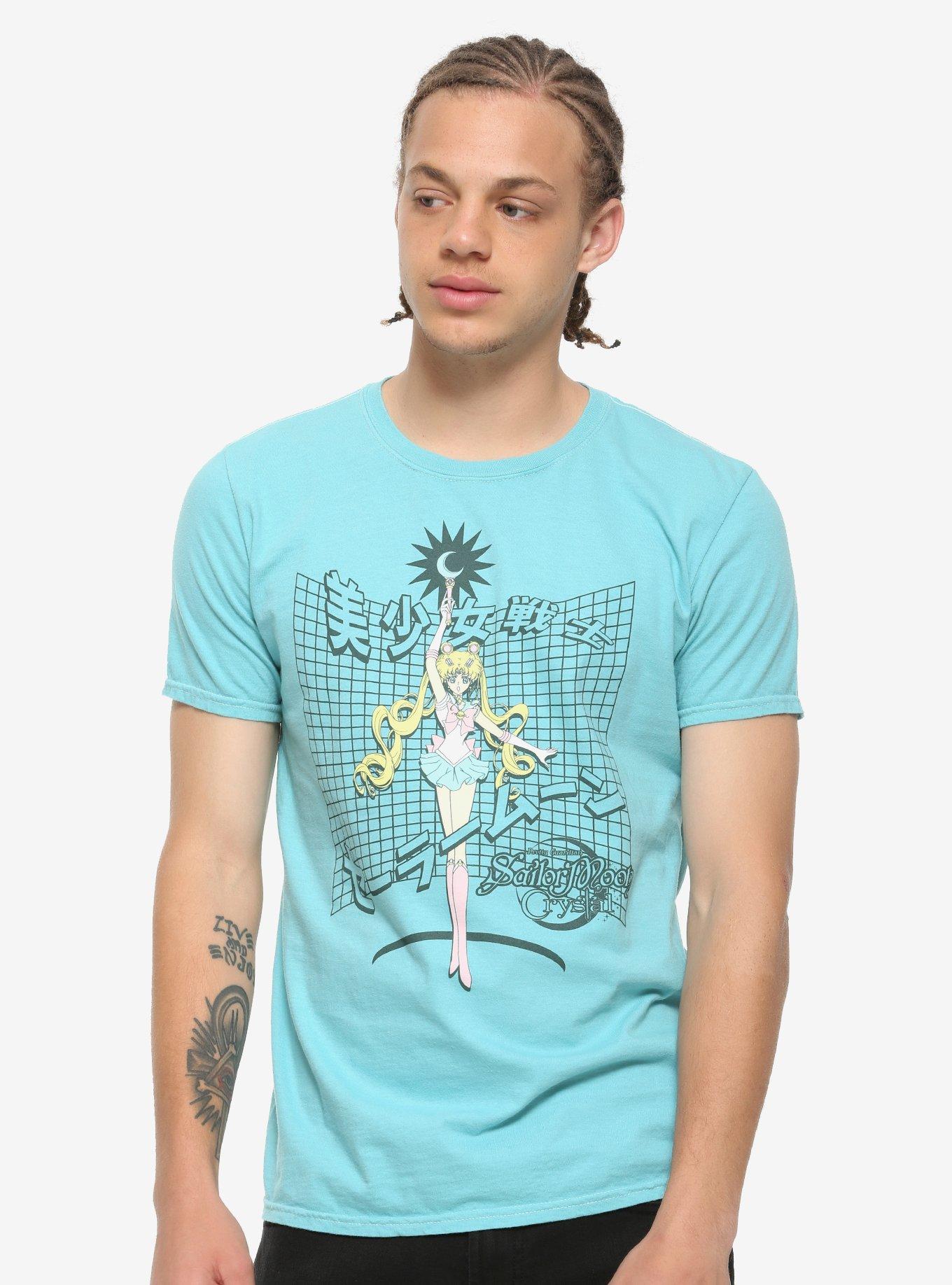 Sailor Moon Crystal Grid Pastel T-Shirt, MULTI, alternate