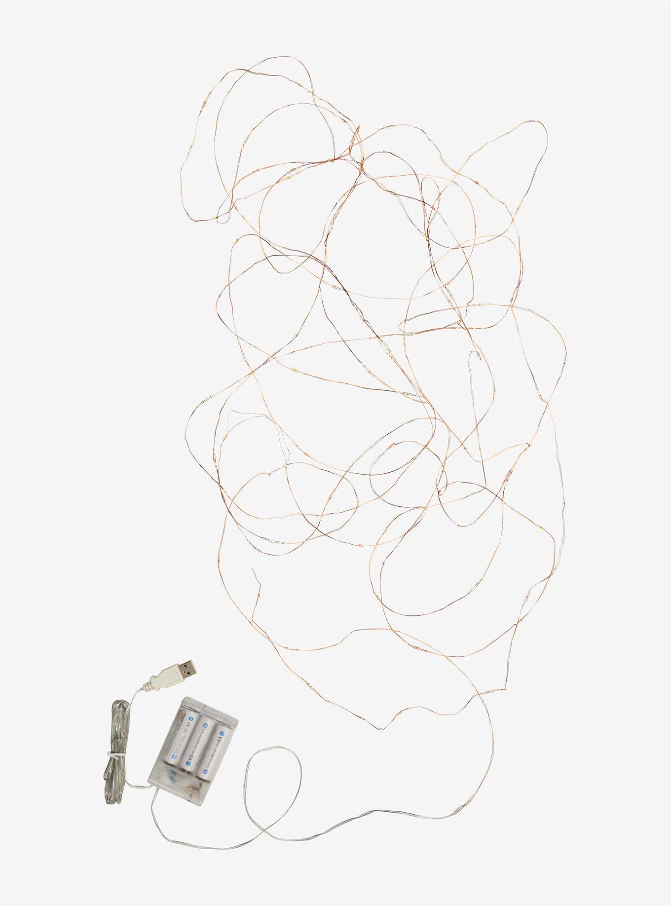 Rainbow Wire Fairy Lights, , alternate