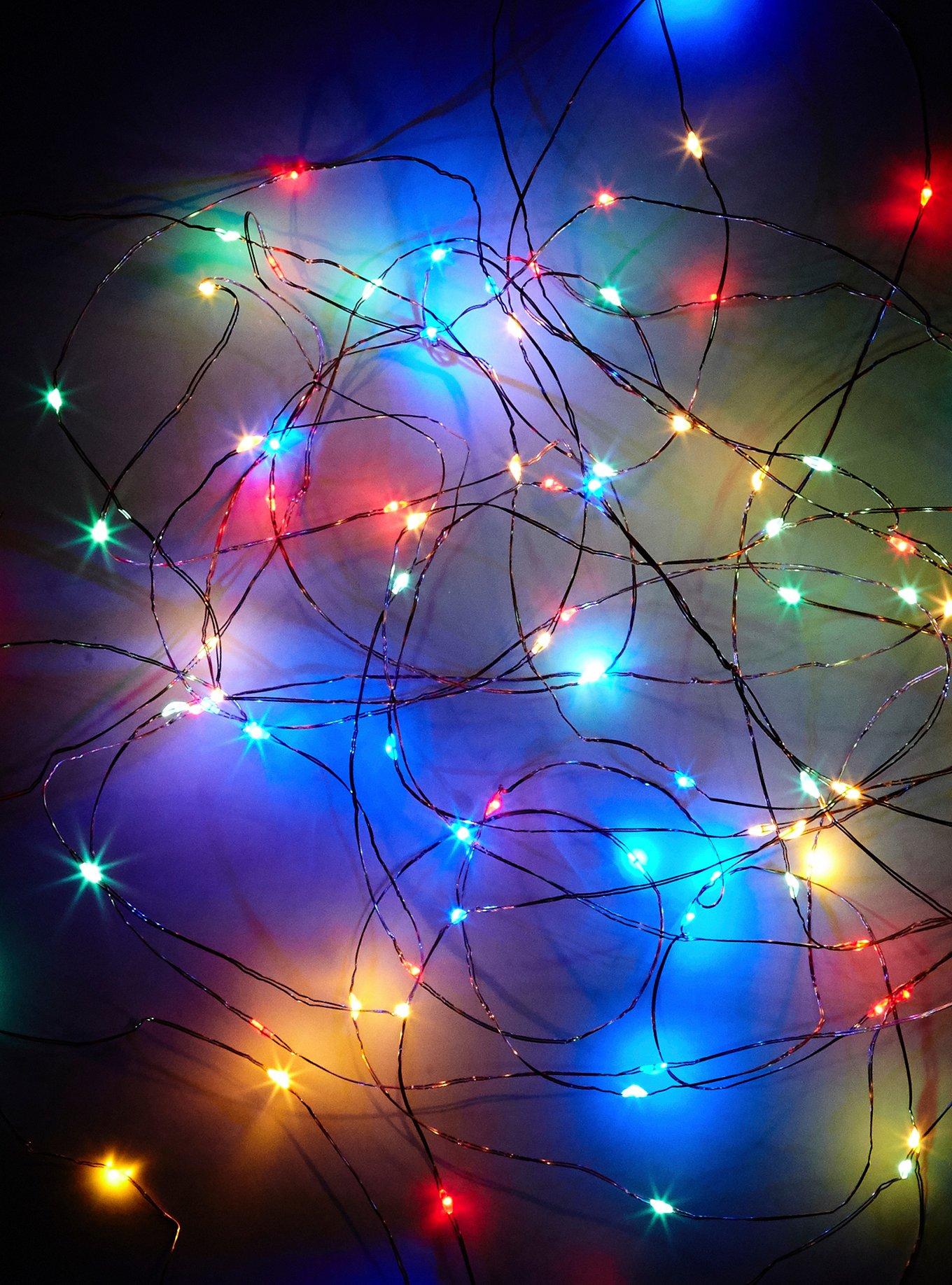 Rainbow Wire Fairy Lights, , alternate