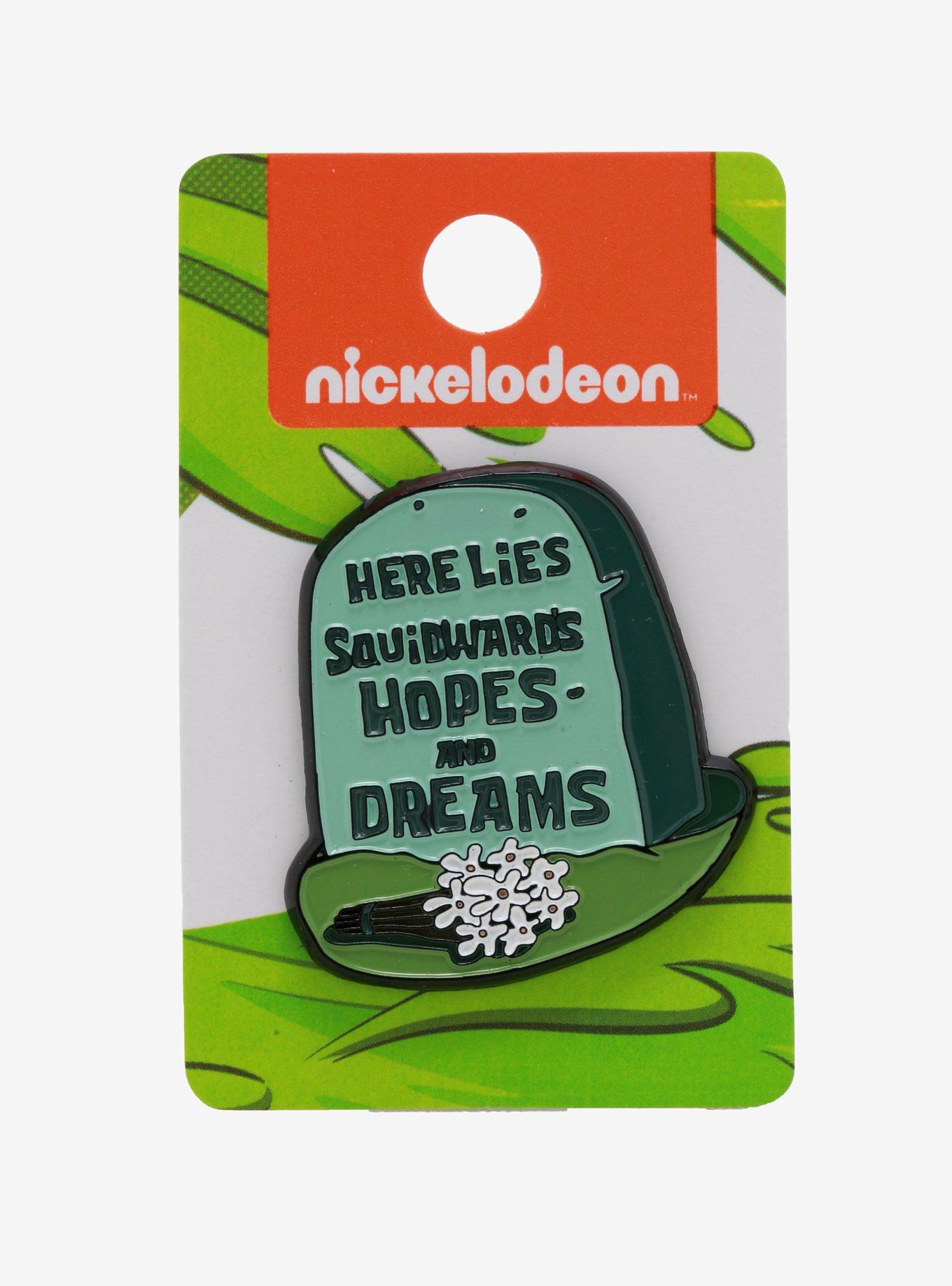 SpongeBob SquarePants Gravestone Hopes & Dreams Enamel Pin, , alternate