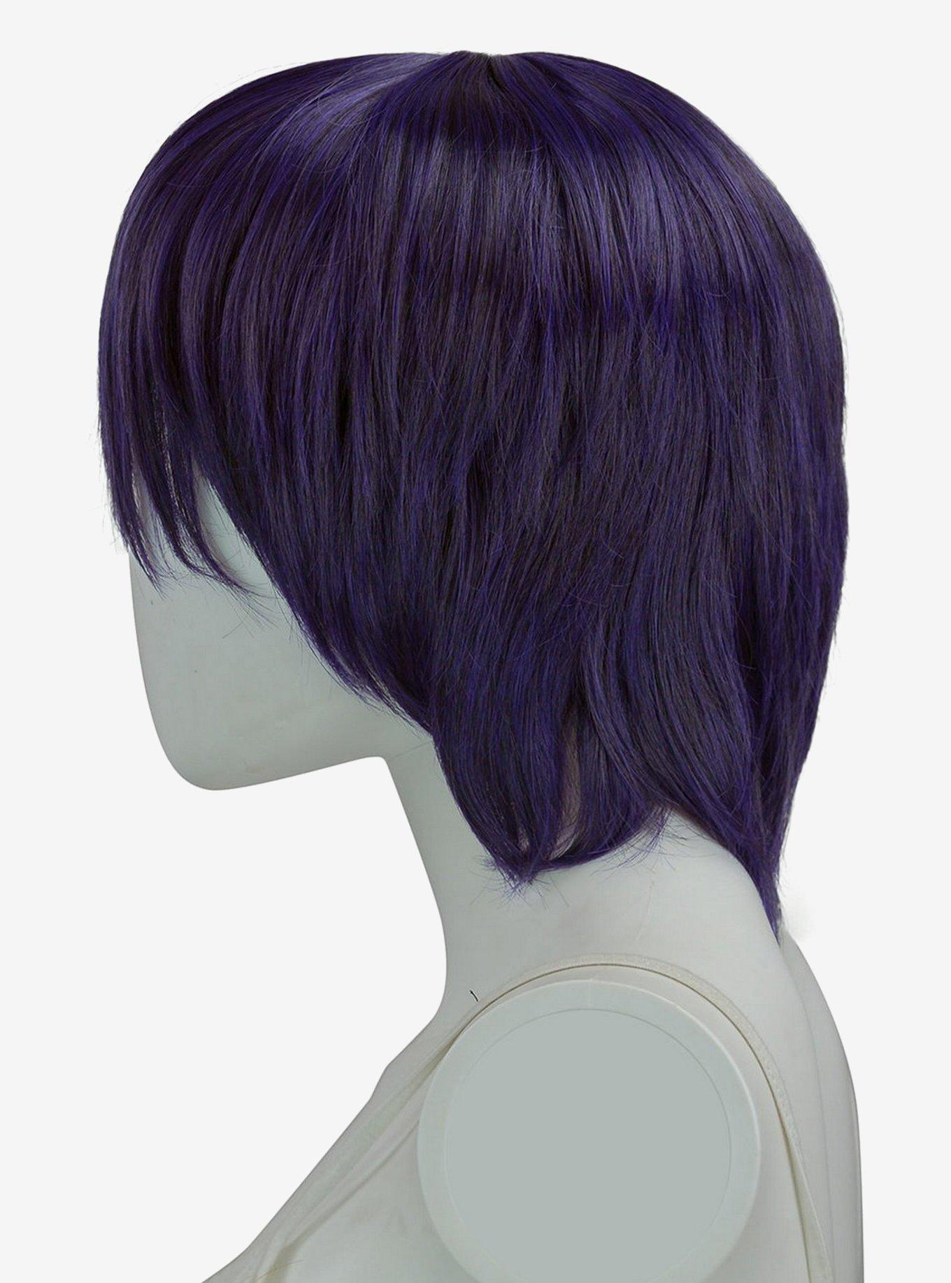 Epic Cosplay Aether Purple Black Fusion Layered Short Wig