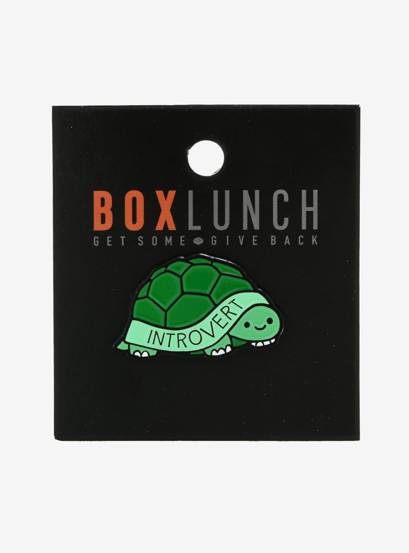 Turtle Introvert Enamel Pin - BoxLunch Exclusive, , alternate