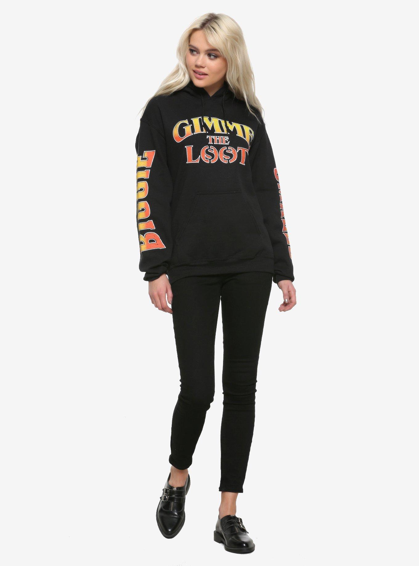 The Notorious B.I.G. Gimme The Loot Girls Hoodie, BLACK, alternate