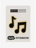 Hot Topic Foundation X Notes For Notes Enamel Pin, , alternate