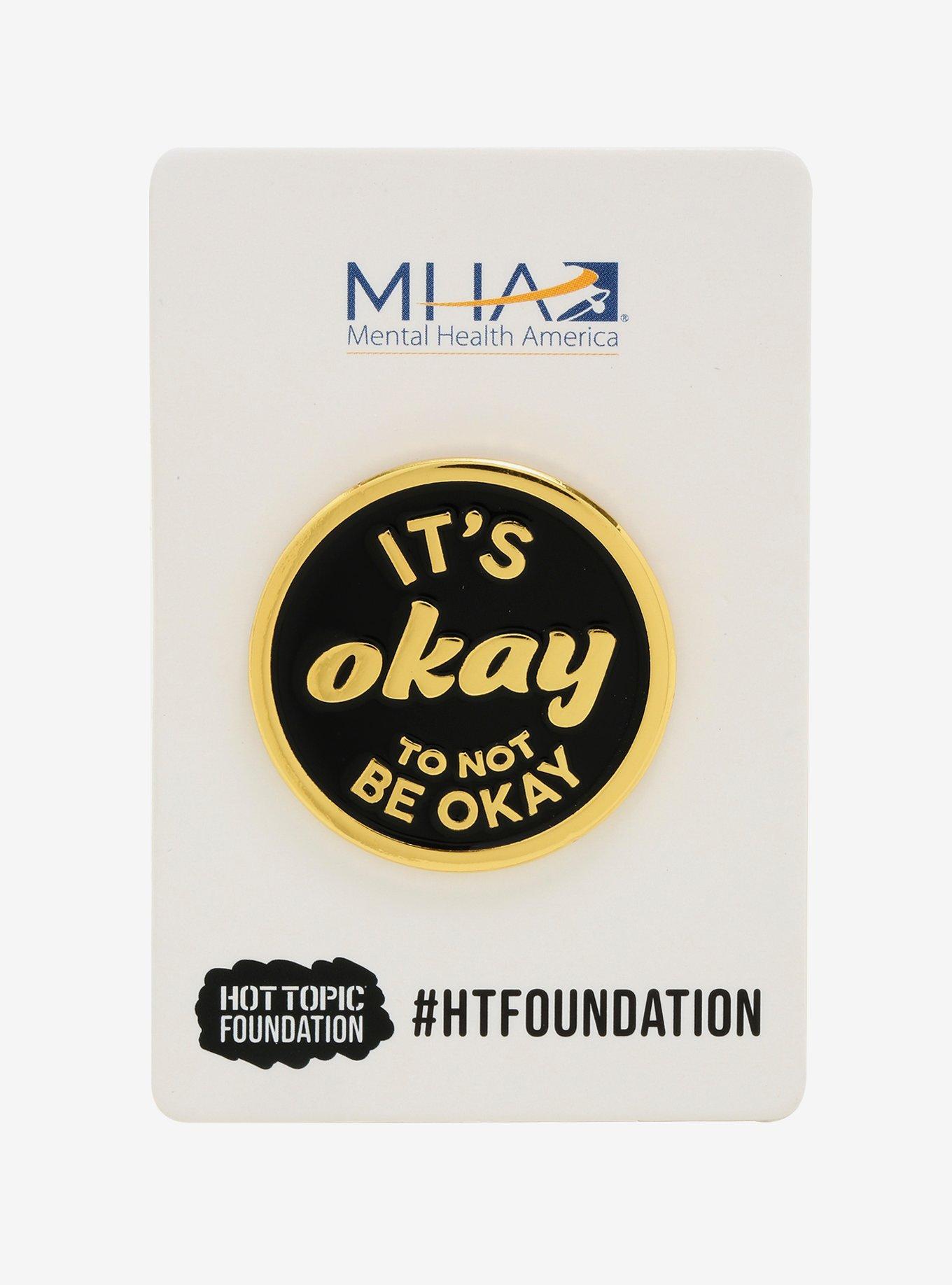 Hot Topic Foundation X Mental Health America Enamel Pin, , alternate