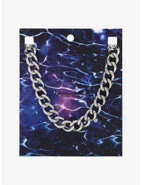 Silver Thick Chain Necklace, , hi-res