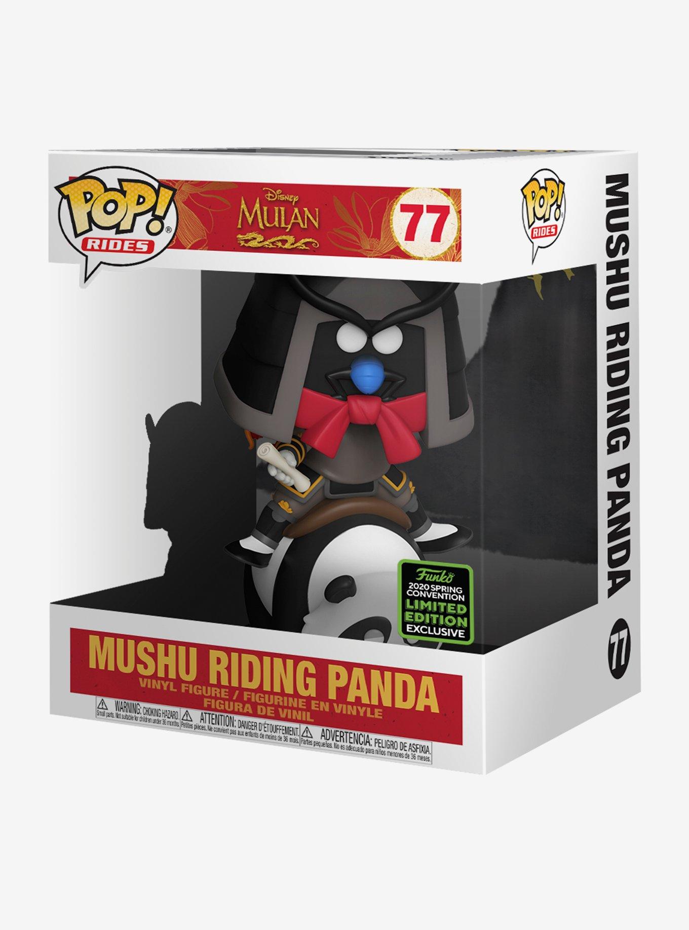 Funko Disney Mulan Pop! Rides Mushu Riding Panda Vinyl Figure 2020 Spring Convention Exclusive, , alternate