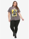 Her Universe DC Comics Birds Of Prey Black Canary Poster Cutout Neck T-Shirt Plus Size, MULTI, alternate