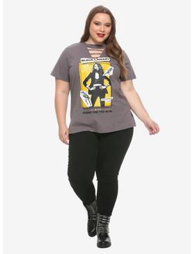 Plus Size Her Universe DC Comics Birds Of Prey Black Canary Poster Cutout Neck T-Shirt Plus Size, , hi-res