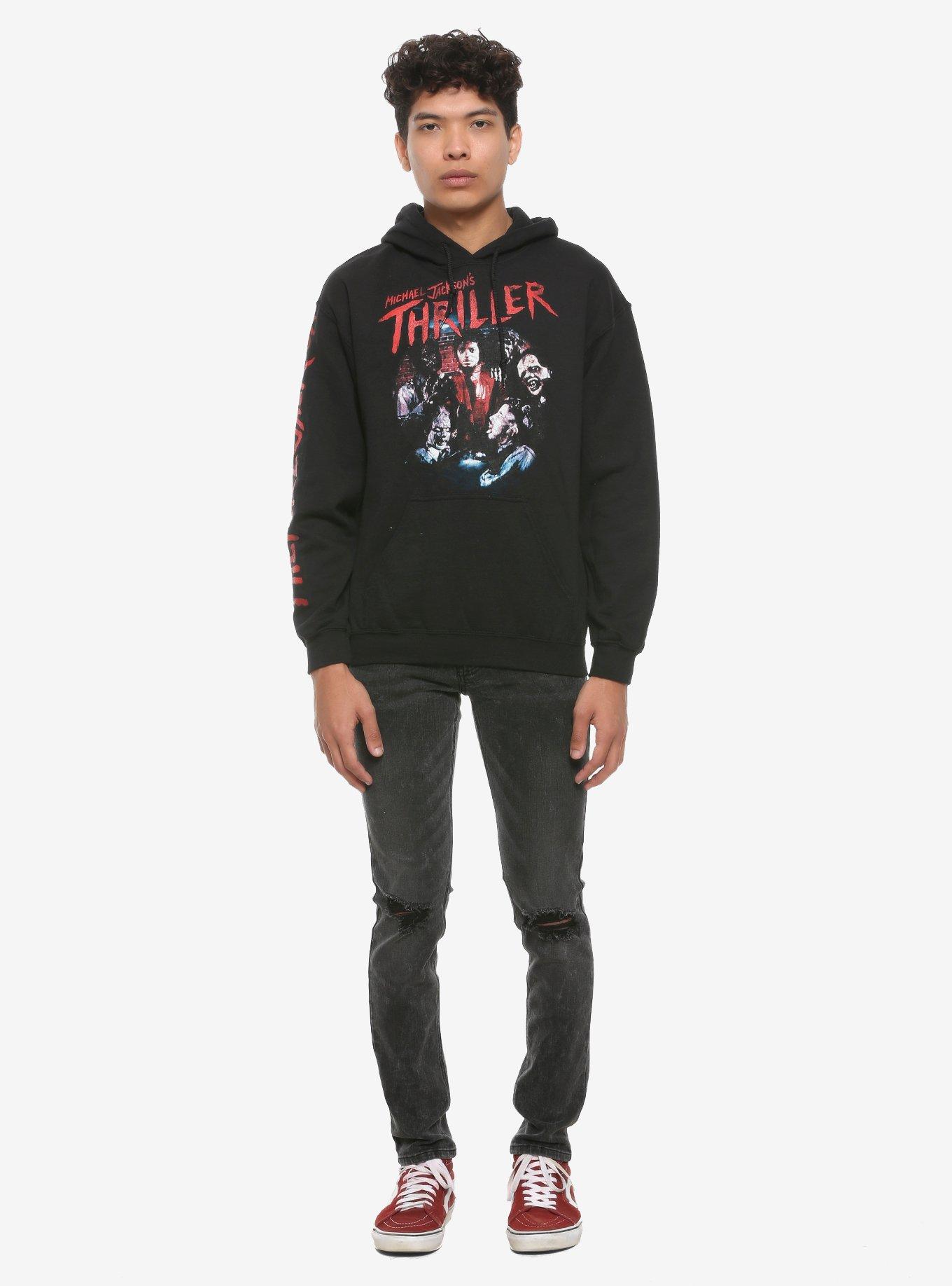 Michael Jackson Thriller Hoodie, BLACK, alternate