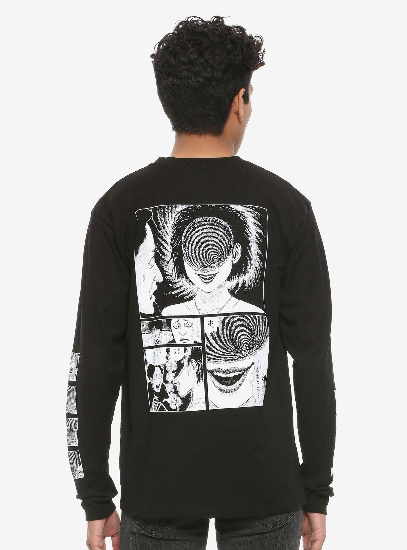 Junji Ito Uzumaki Long-Sleeve T-Shirt, BLACK, alternate