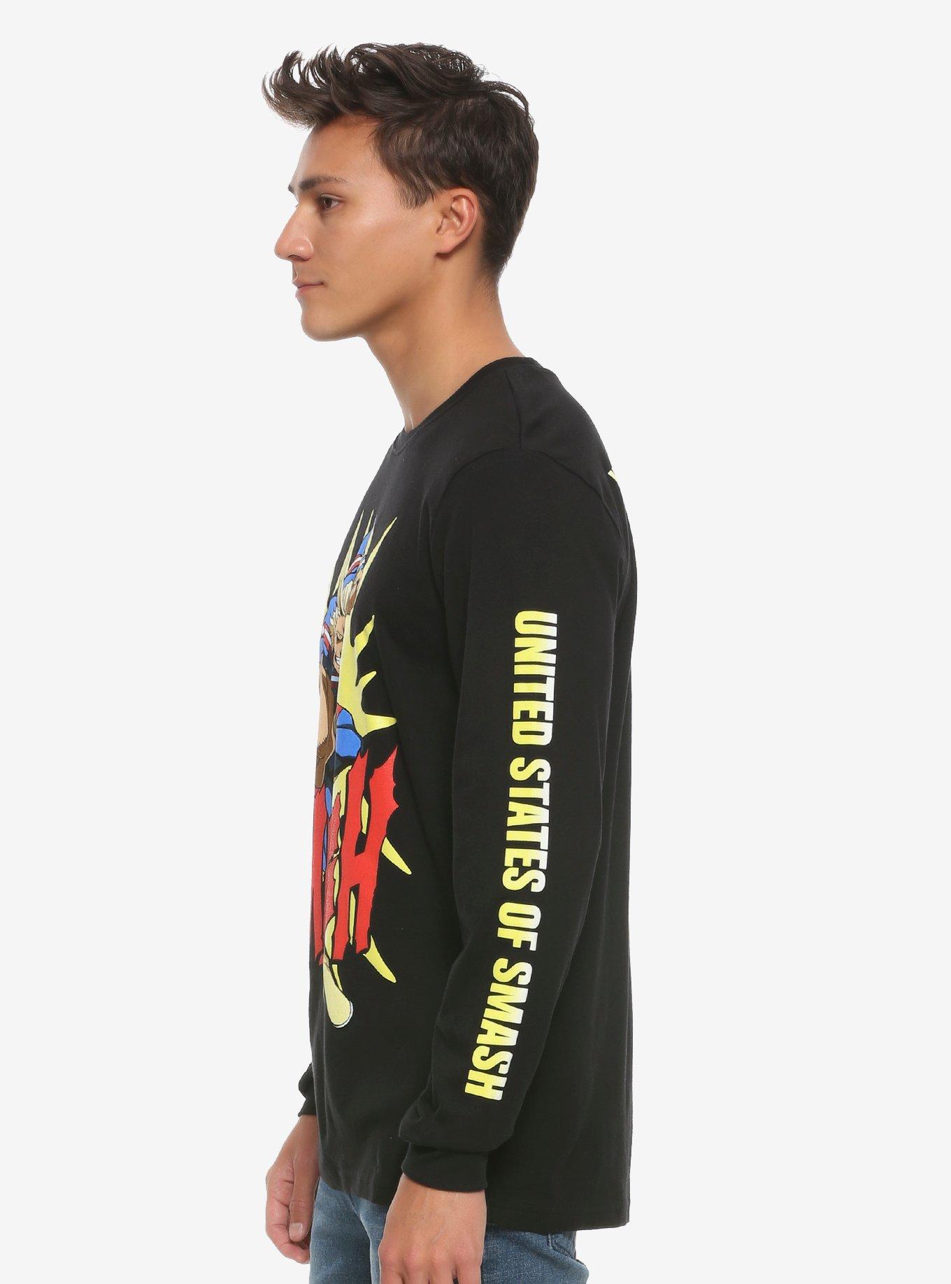My Hero Academia United States Of Smash Tour Long-Sleeve T-Shirt, BLACK, alternate