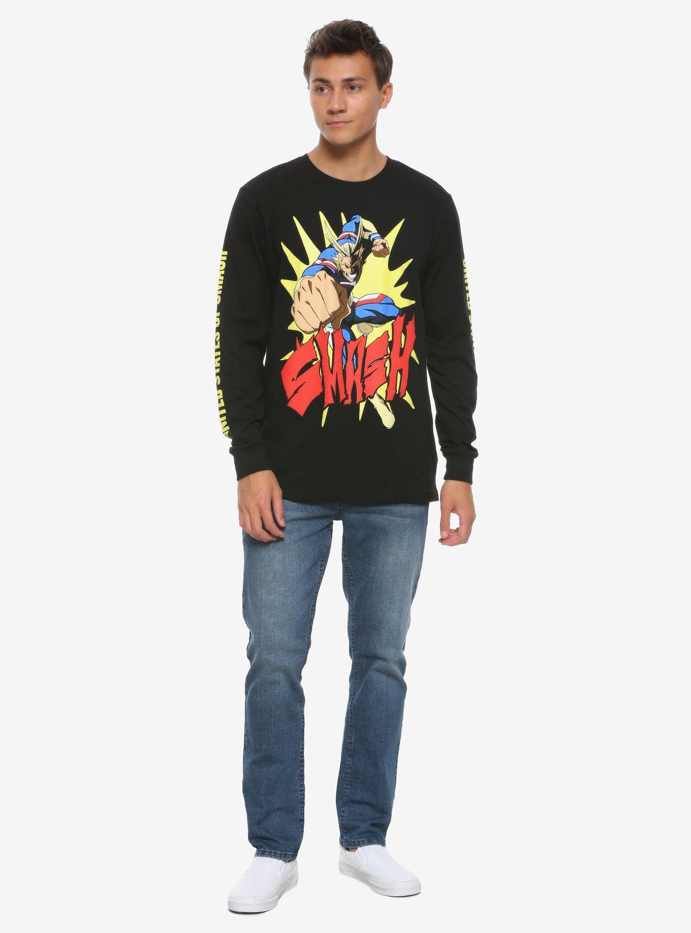 My Hero Academia United States Of Smash Tour Long-Sleeve T-Shirt, BLACK, alternate