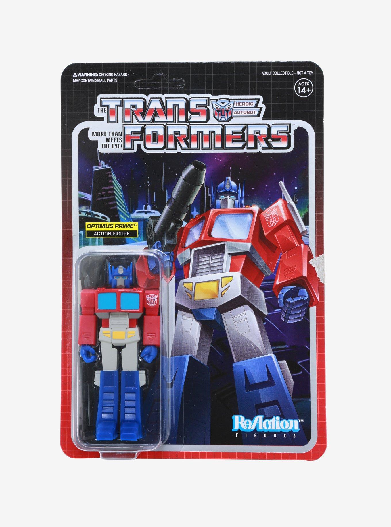 Super7 ReAction Transformers Optimus Prime Collectible Action Figure, , alternate