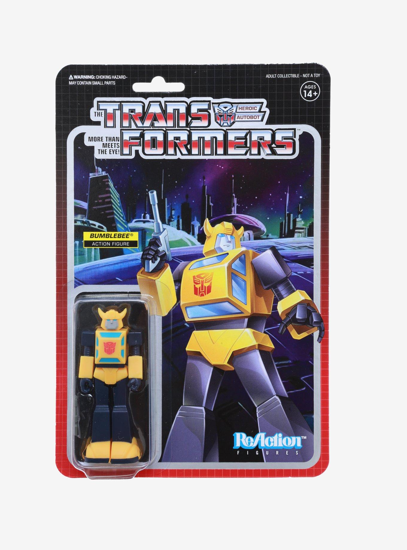 Super7 ReAction Transformers Bumblebee Collectible Action Figure, , alternate