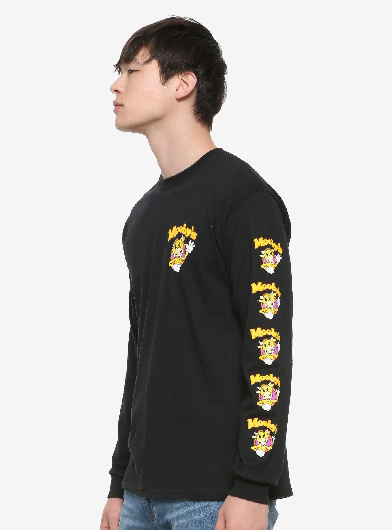 Jay And Silent Bob Reboot Chalkline X Mooby's Black Long-Sleeve T-Shirt, BLACK, alternate