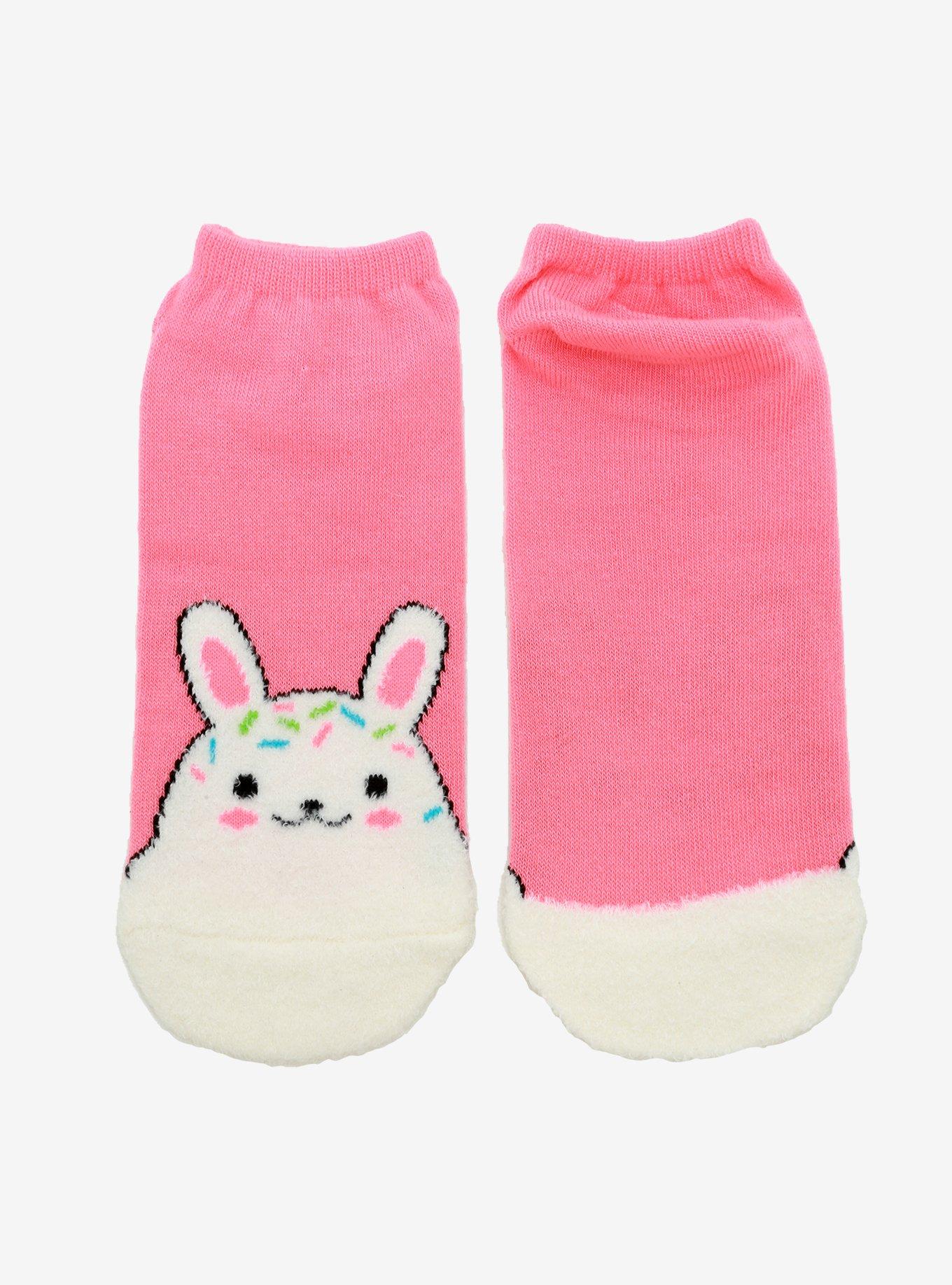 Bunny Sprinkles No-Show Socks, , alternate