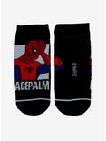 Marvel Spider-Man Facepalm No-Show Socks, , alternate