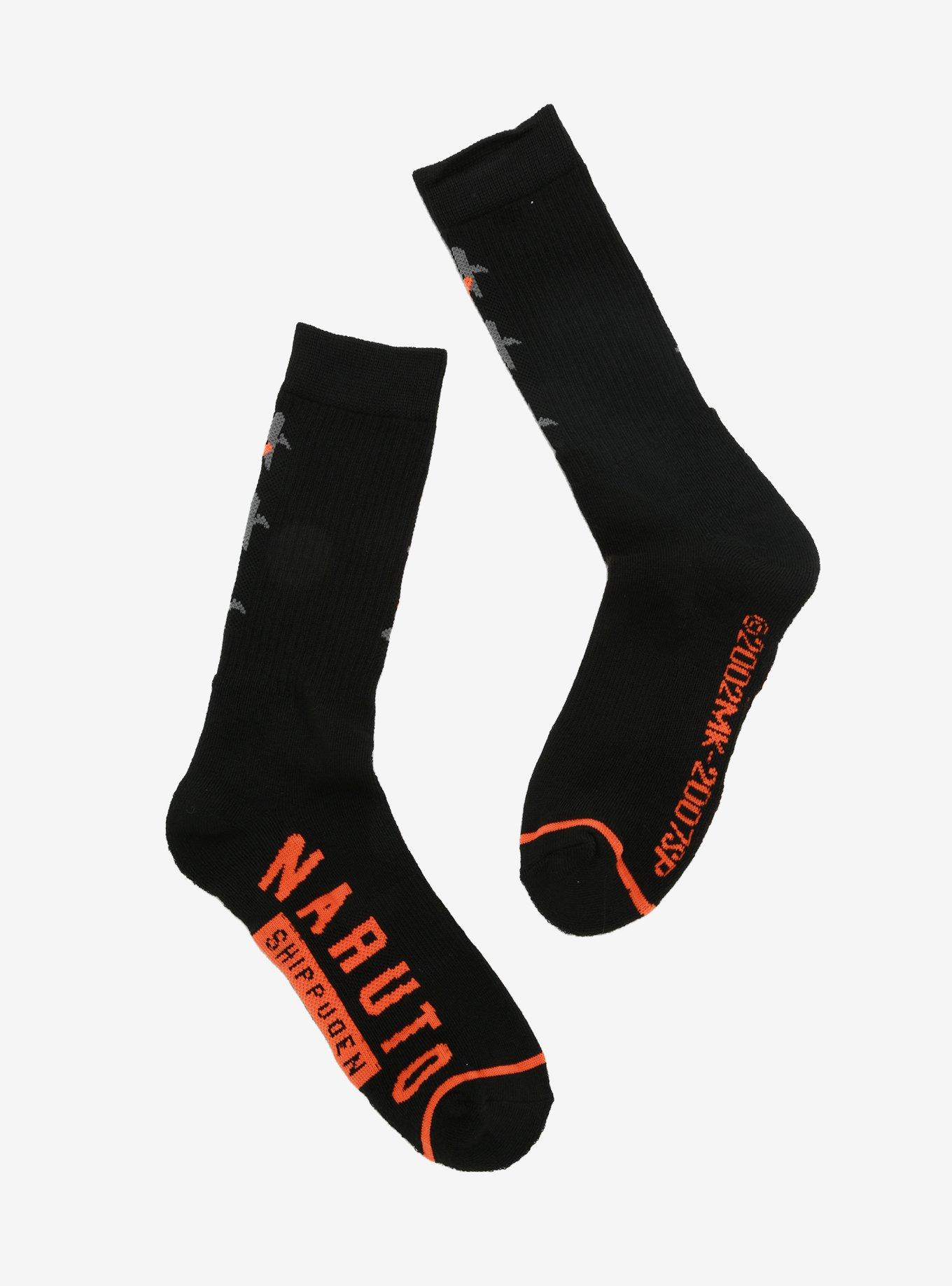 Naruto Shippuden Hidden Leaf Crew Socks, , alternate