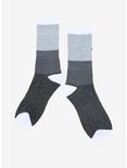 Grim Reaper Grey Color-Block Crew Socks, , alternate