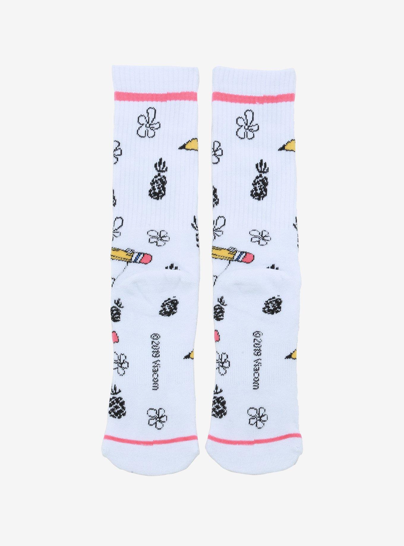SpongeBob SquarePants DoodleBob Crew Socks, , alternate