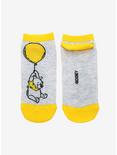 Disney Winnie The Pooh Yellow Balloon No-Show Socks, , alternate