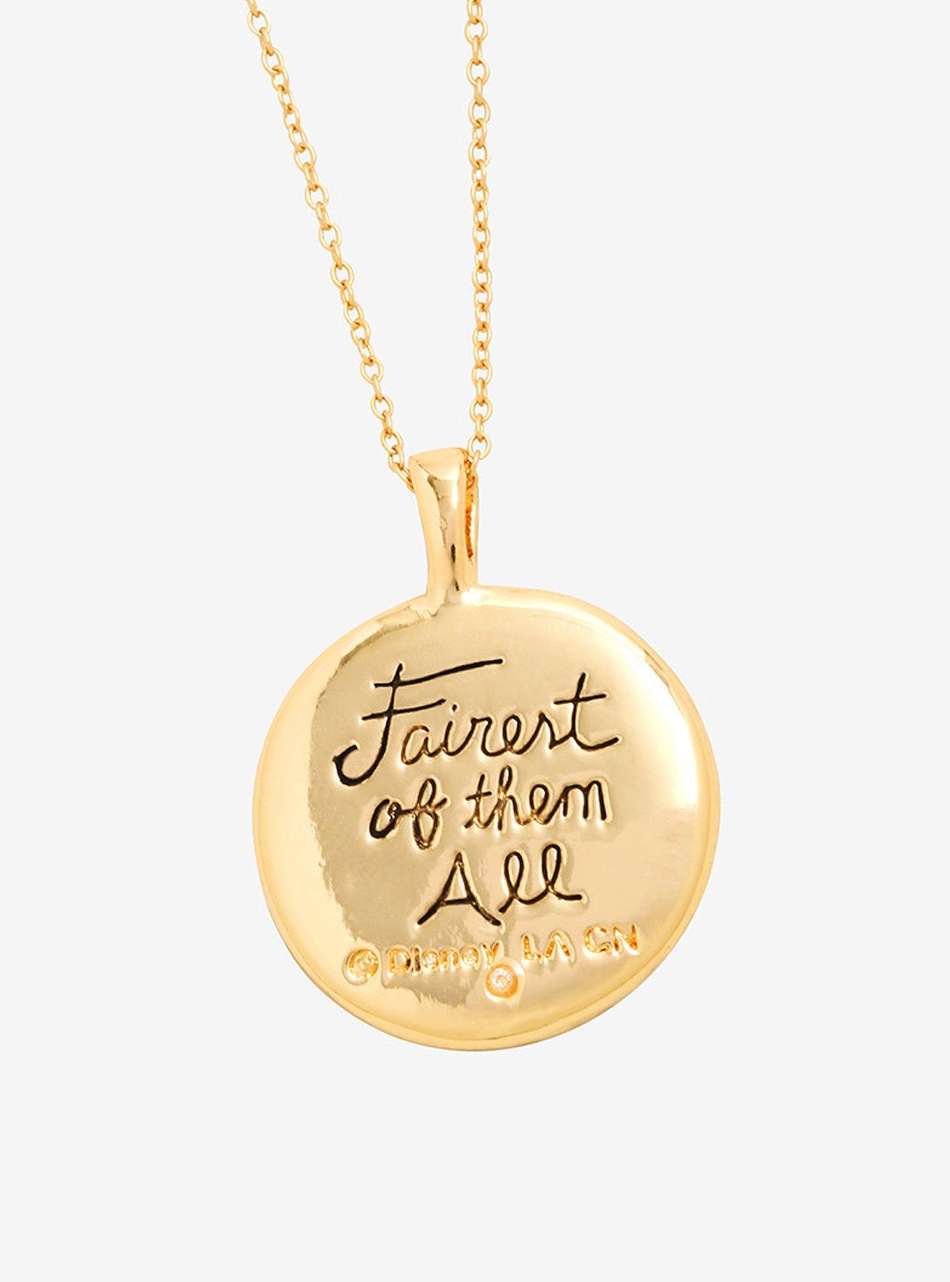 Disney Villains Rhinestone Crown Necklace, , alternate