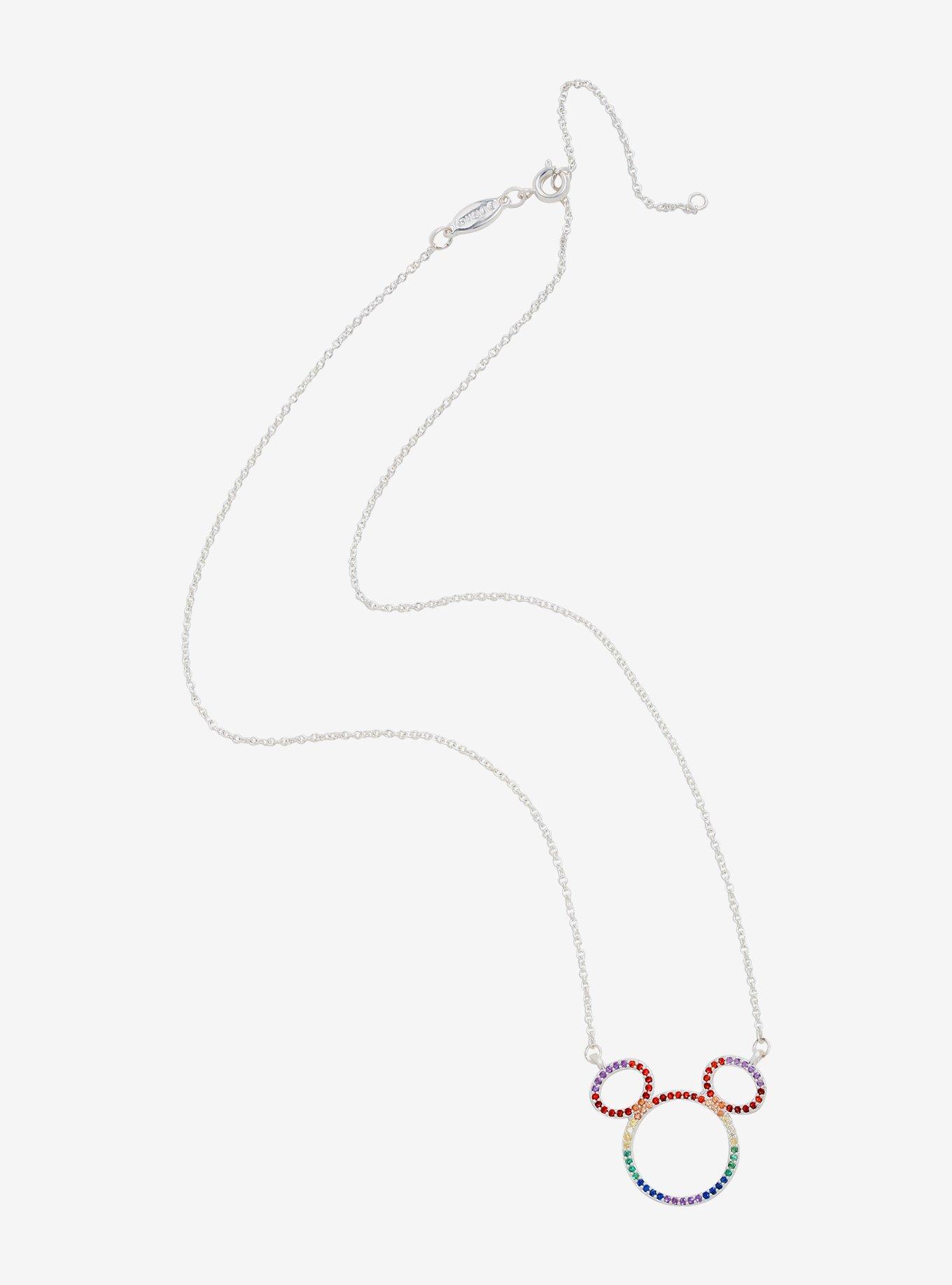 Disney Mickey Mouse Rainbow Necklace, , alternate
