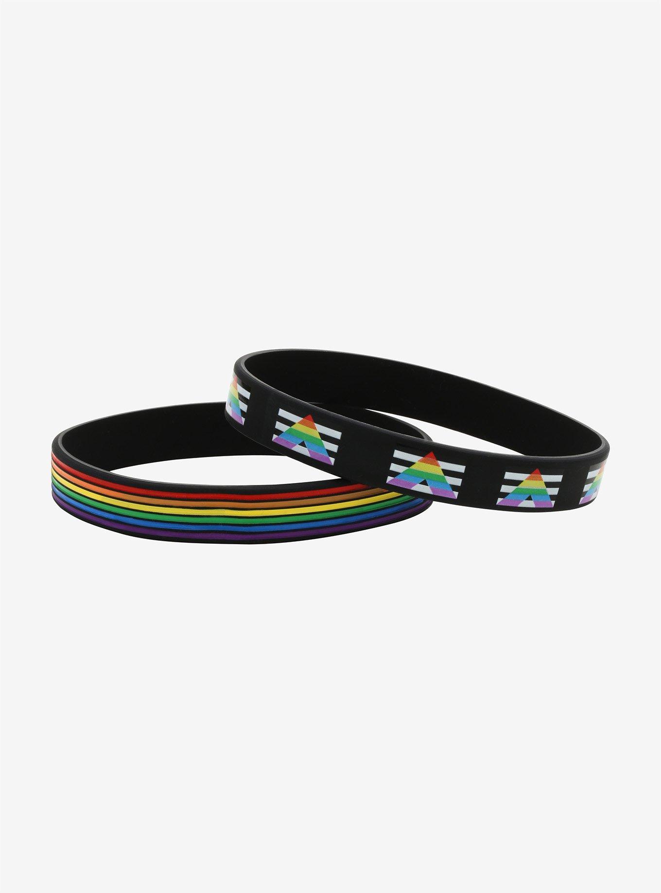 Pride Ally Rubber Bracelet Set, , alternate