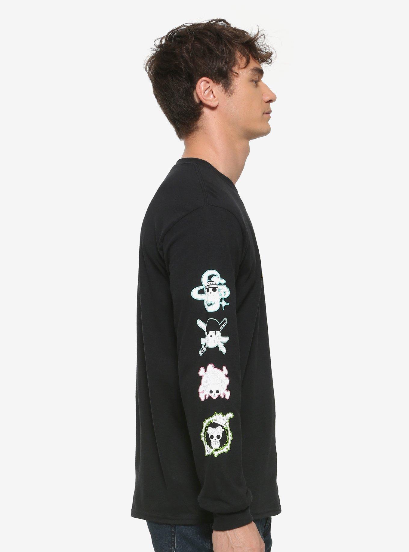 One Piece Straw Hat Pirates Symbols Long Sleeve T-Shirt, , hi-res