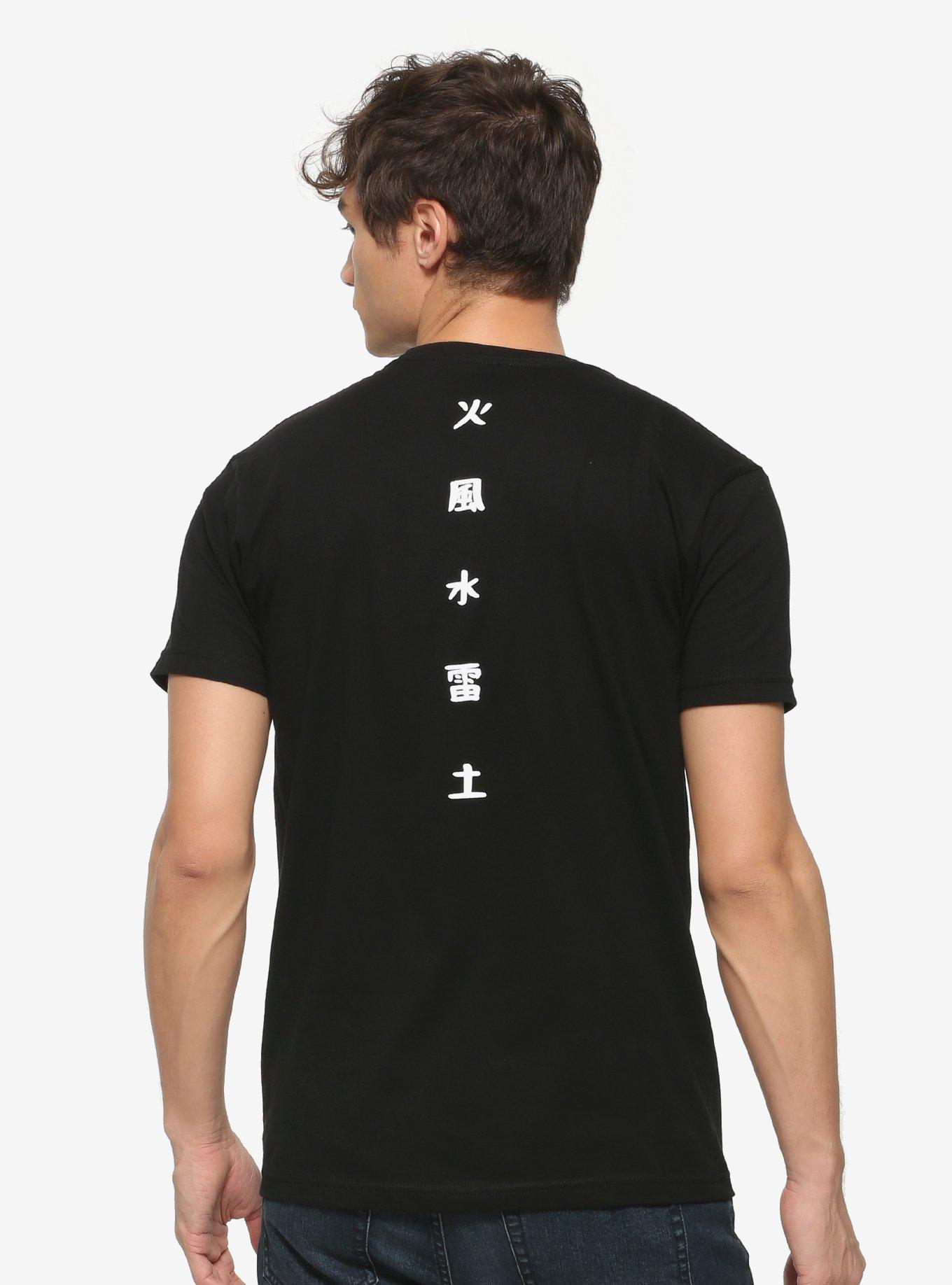 Naruto Shippuden The Five Kage T-Shirt, BLACK, alternate