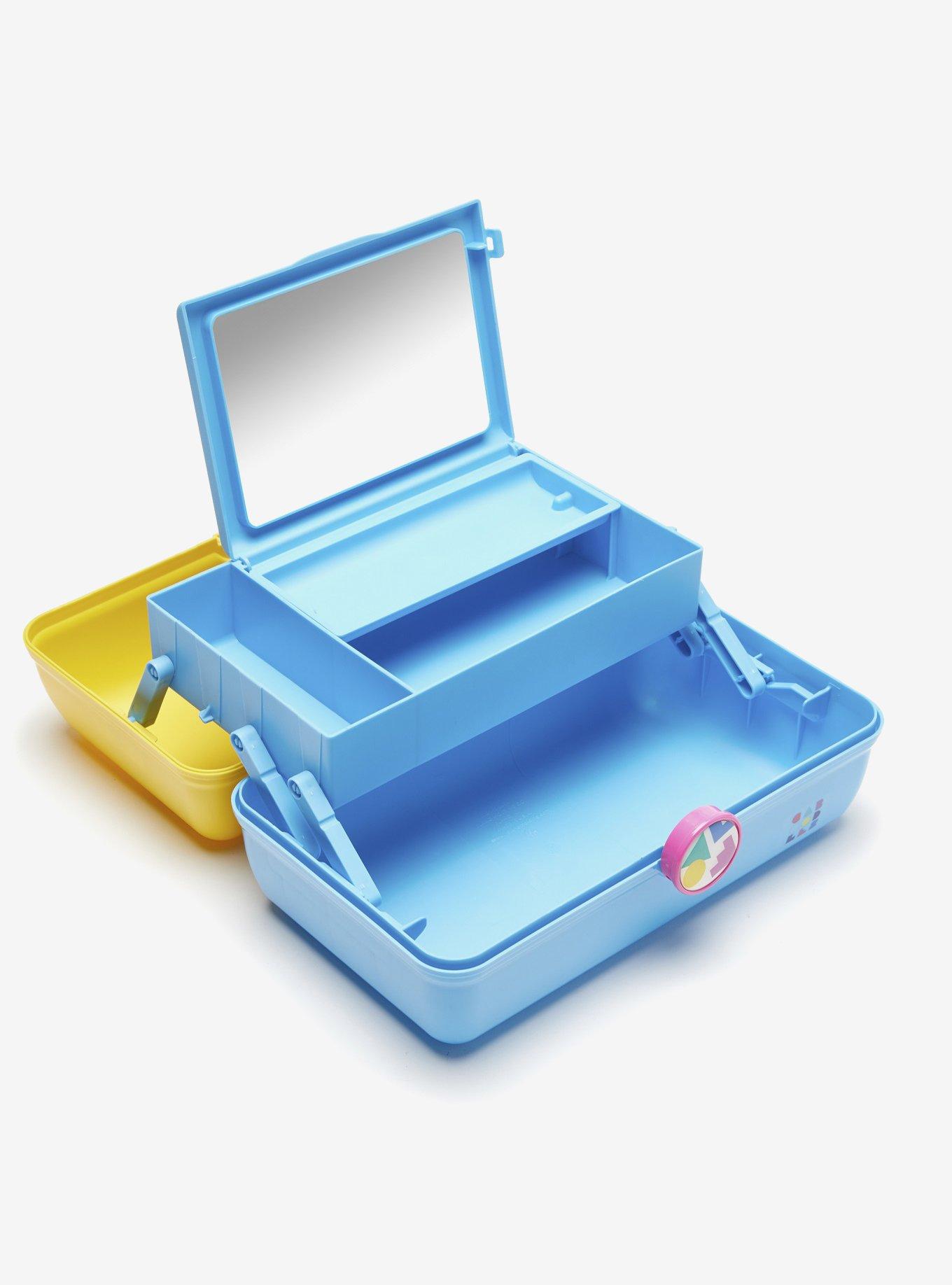 Caboodle On-The-Go-Girl Blue and Yellow Cosmetic Case, , alternate