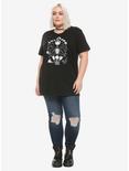 The Nightmare Before Christmas Black & White Jack Frame Girls T-Shirt Plus Size, WHITE, alternate