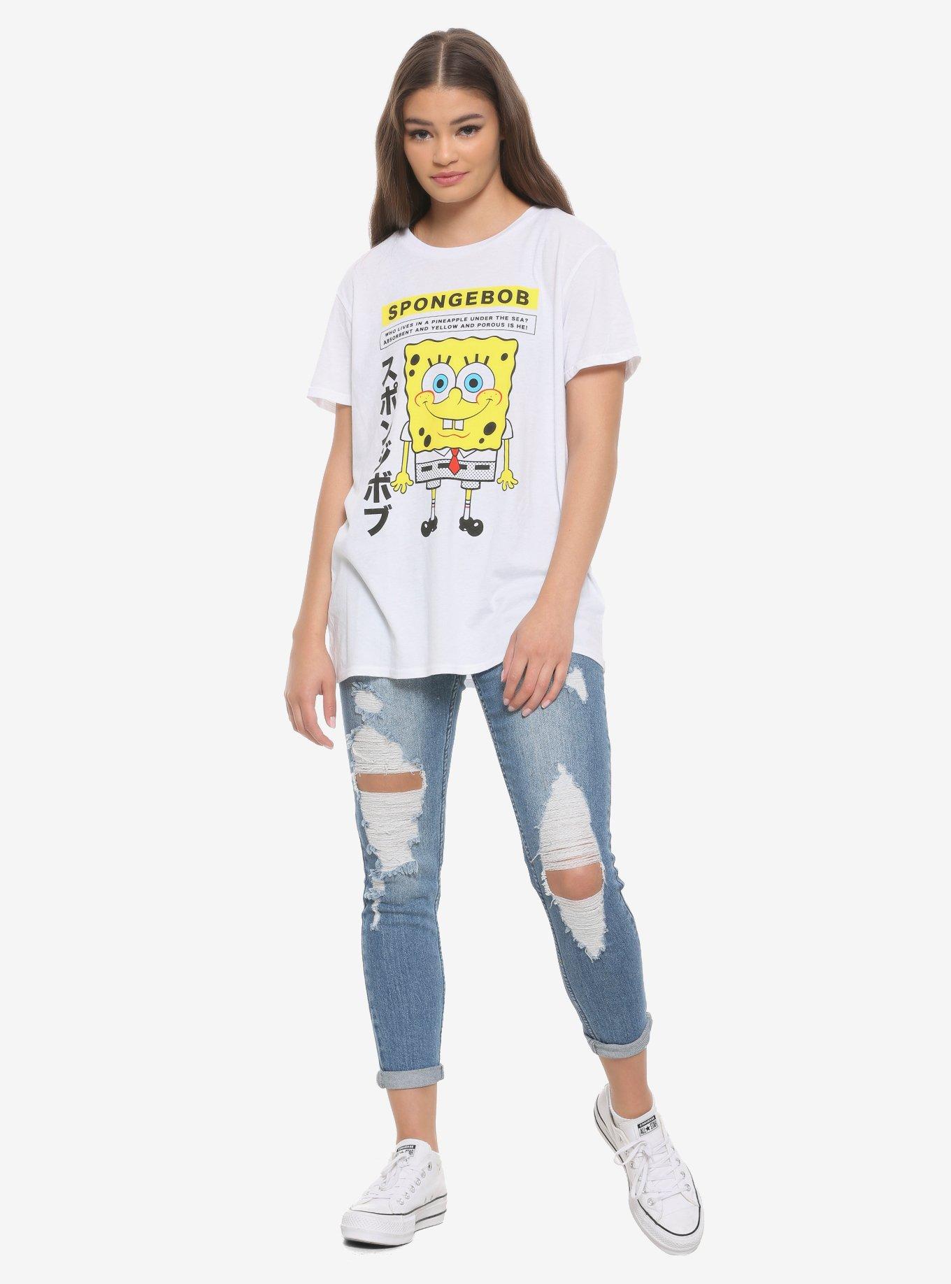 SpongeBob SquarePants Diagram Girls T-Shirt, MULTI, alternate