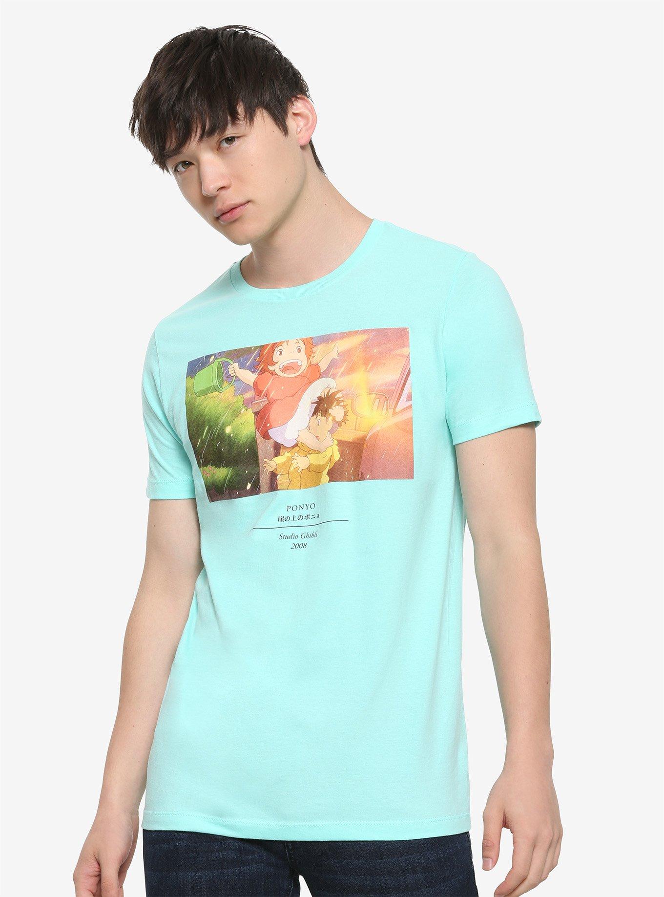 Studio Ghibli The World Of Studio Ghibli Collection Ponyo T-Shirt, TEAL, alternate