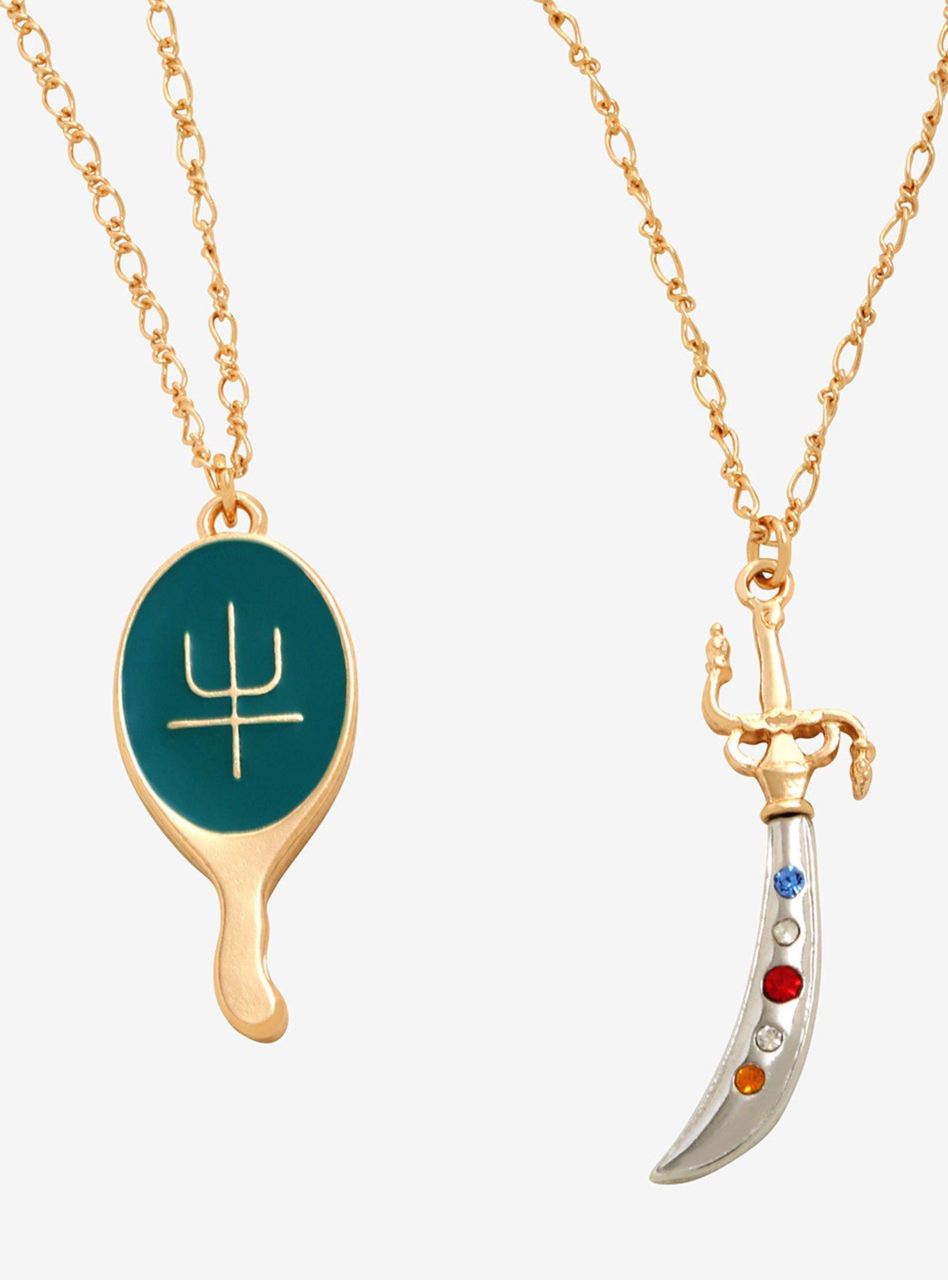 Sailor Moon Sailor Neptune & Sailor Uranus Best Friend Necklace Set, , alternate