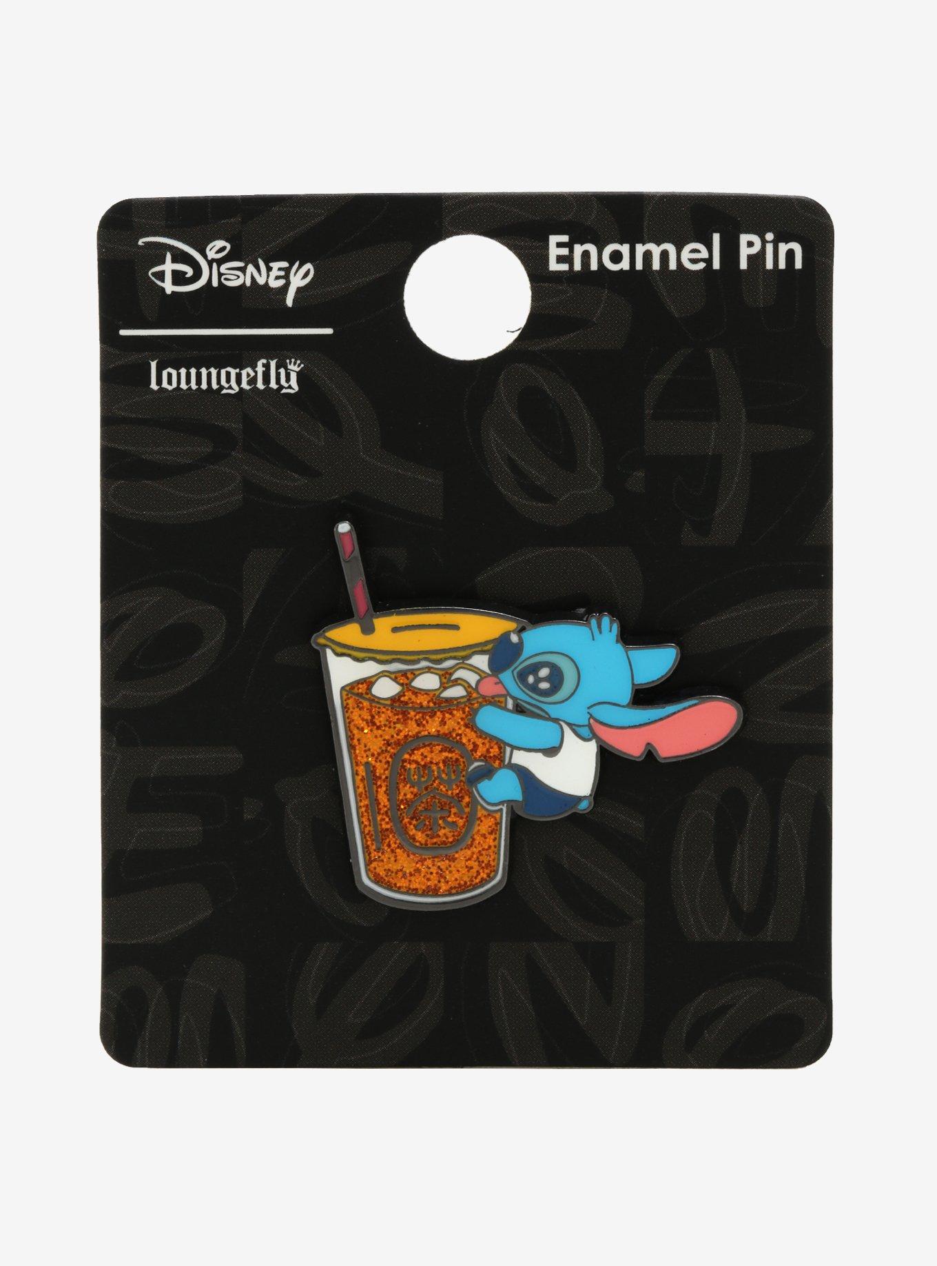 Disney Lilo & Stitch Glitter Boba Enamel Pin, , alternate