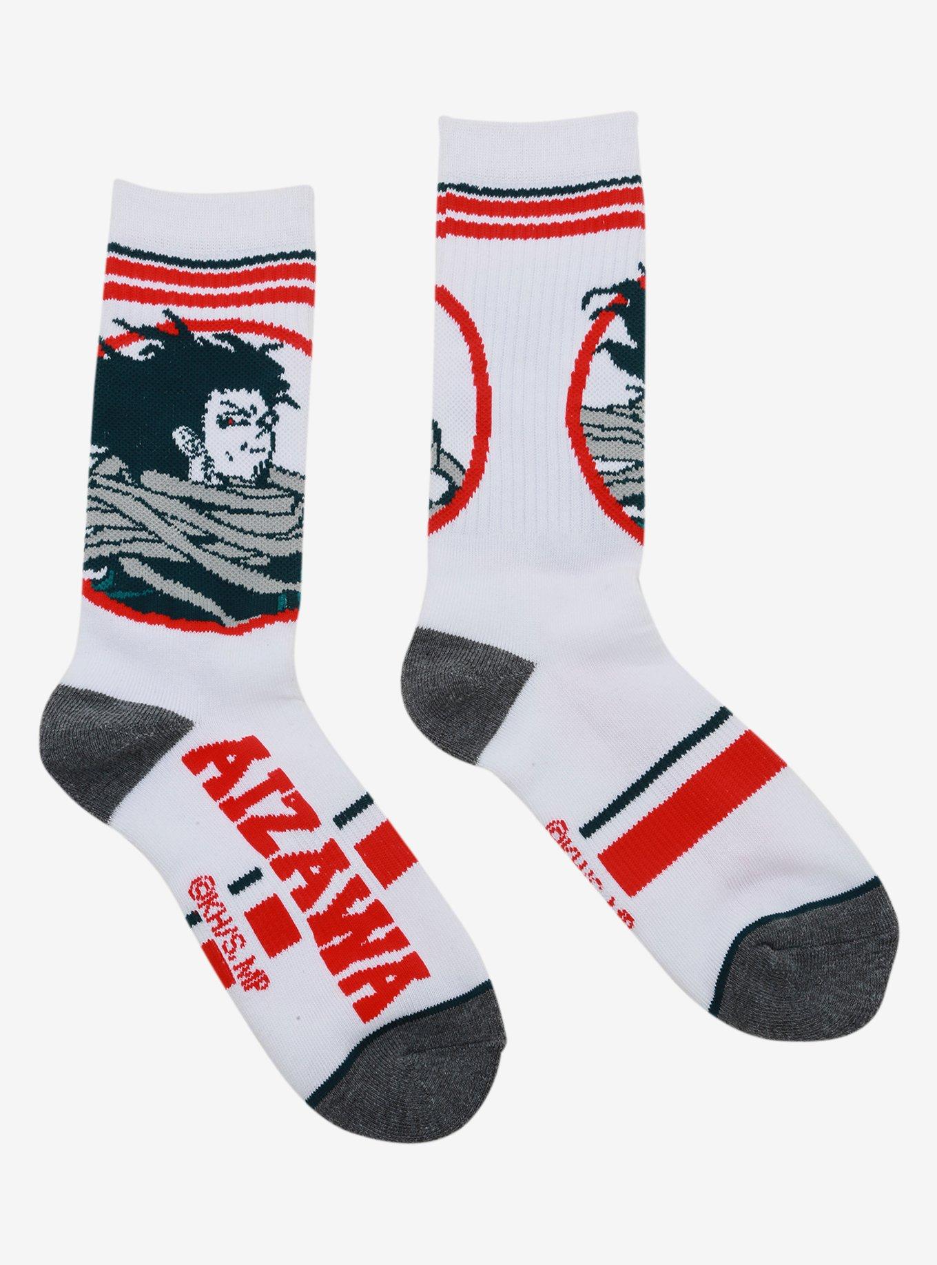 My Hero Academia Shoto Aizawa Crew Socks, , alternate