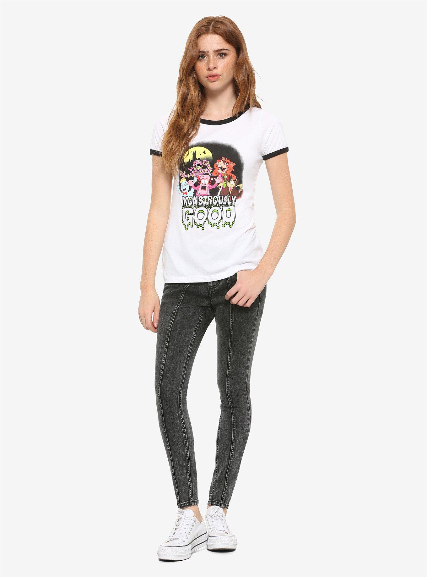 Monster Cereal Monstrously Good Girls Ringer T-Shirt, MULTI, alternate