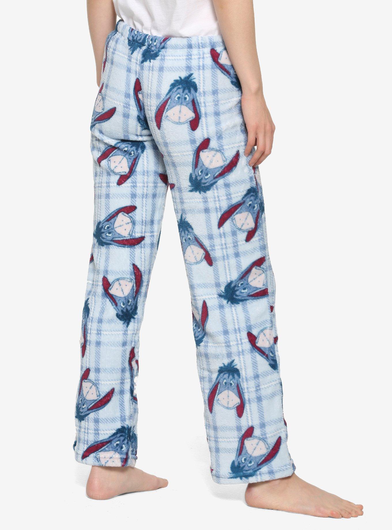Disney Winnie the Pooh Eeyore Plaid Sleep Pants, BLUE, alternate