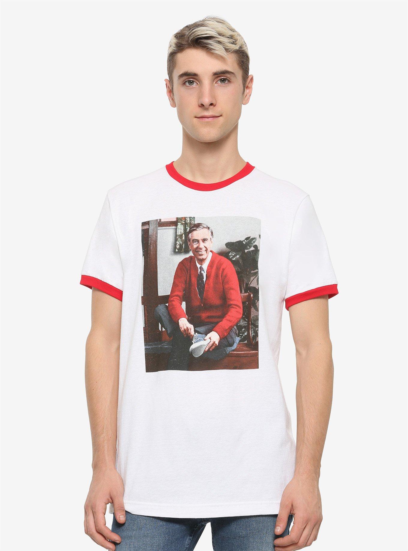 Mister Rogers' Neighborhood Ringer T-Shirt, WHITE, alternate