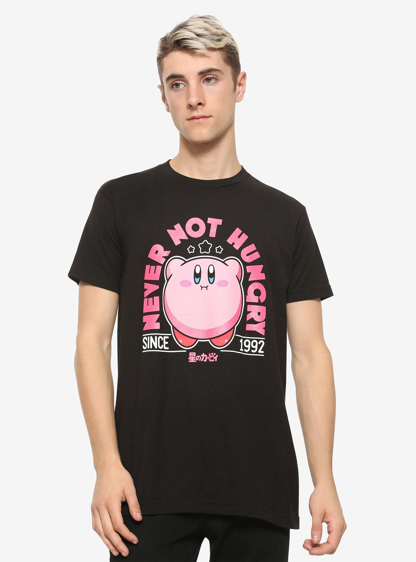 Kirby Never Not Hungry T-Shirt, BLACK, alternate
