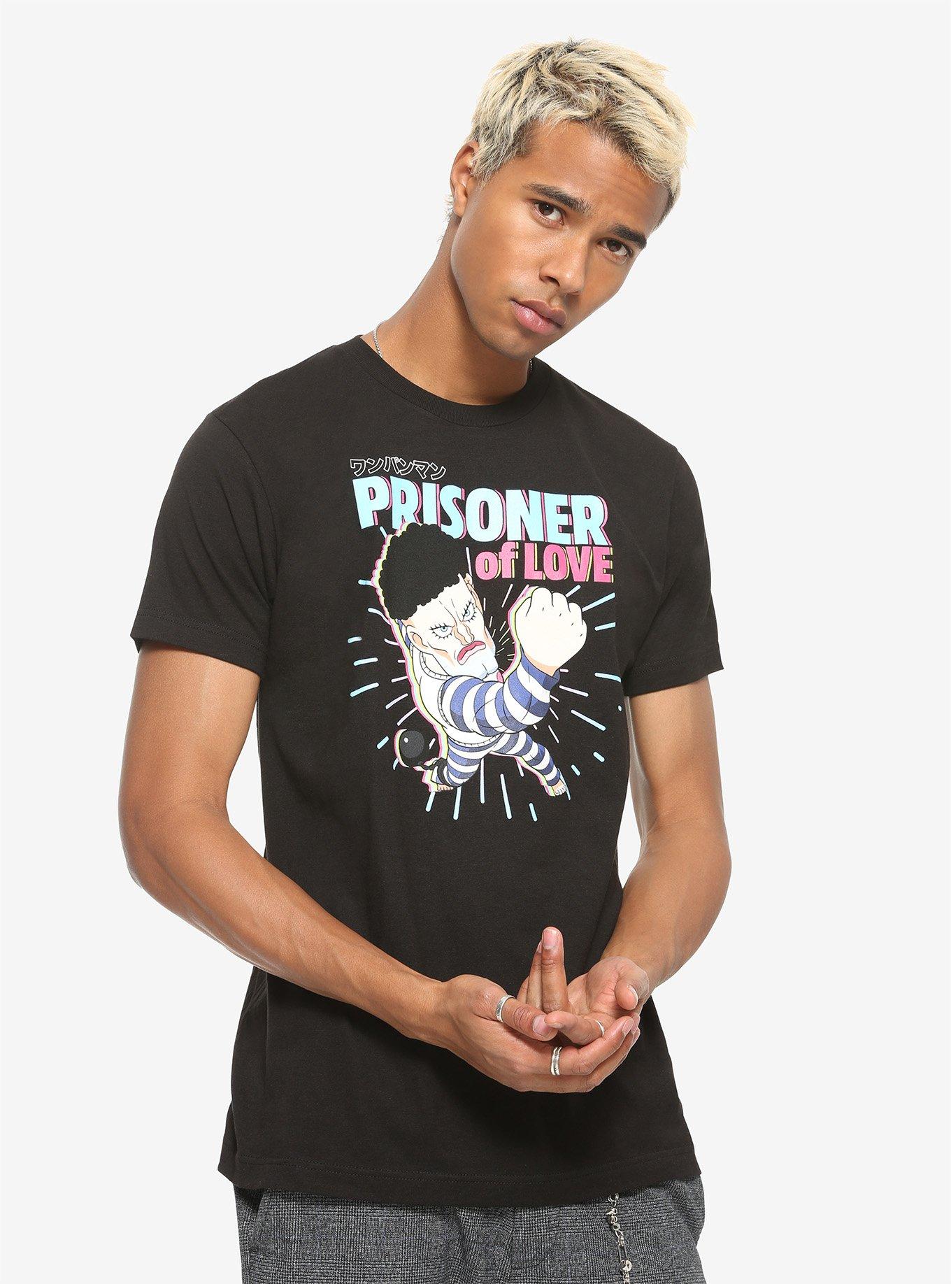 One Punch Man Puri-Puri Prisoner T-Shirt, BLACK, alternate