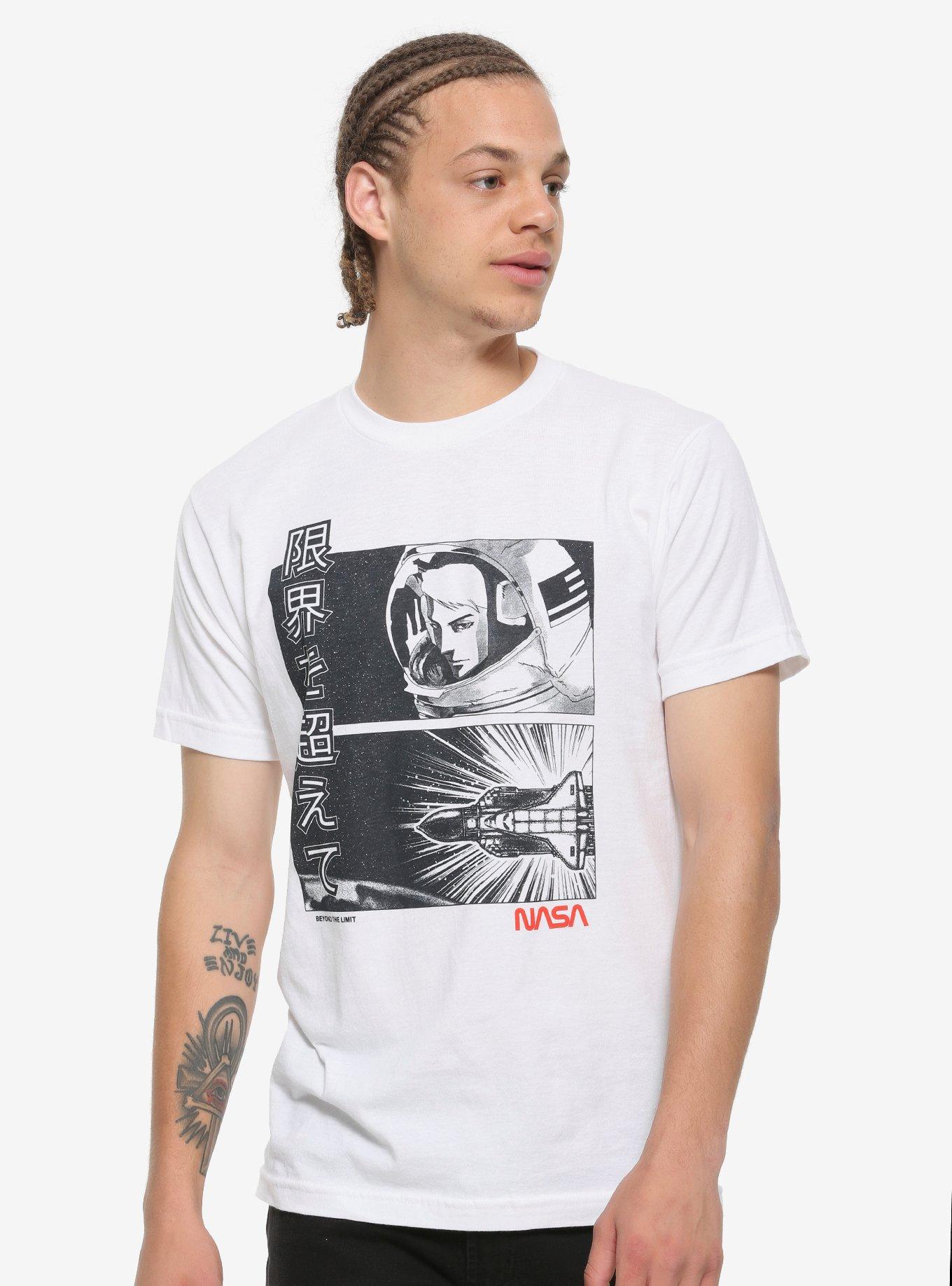 NASA Anime T-Shirt, WHITE, alternate